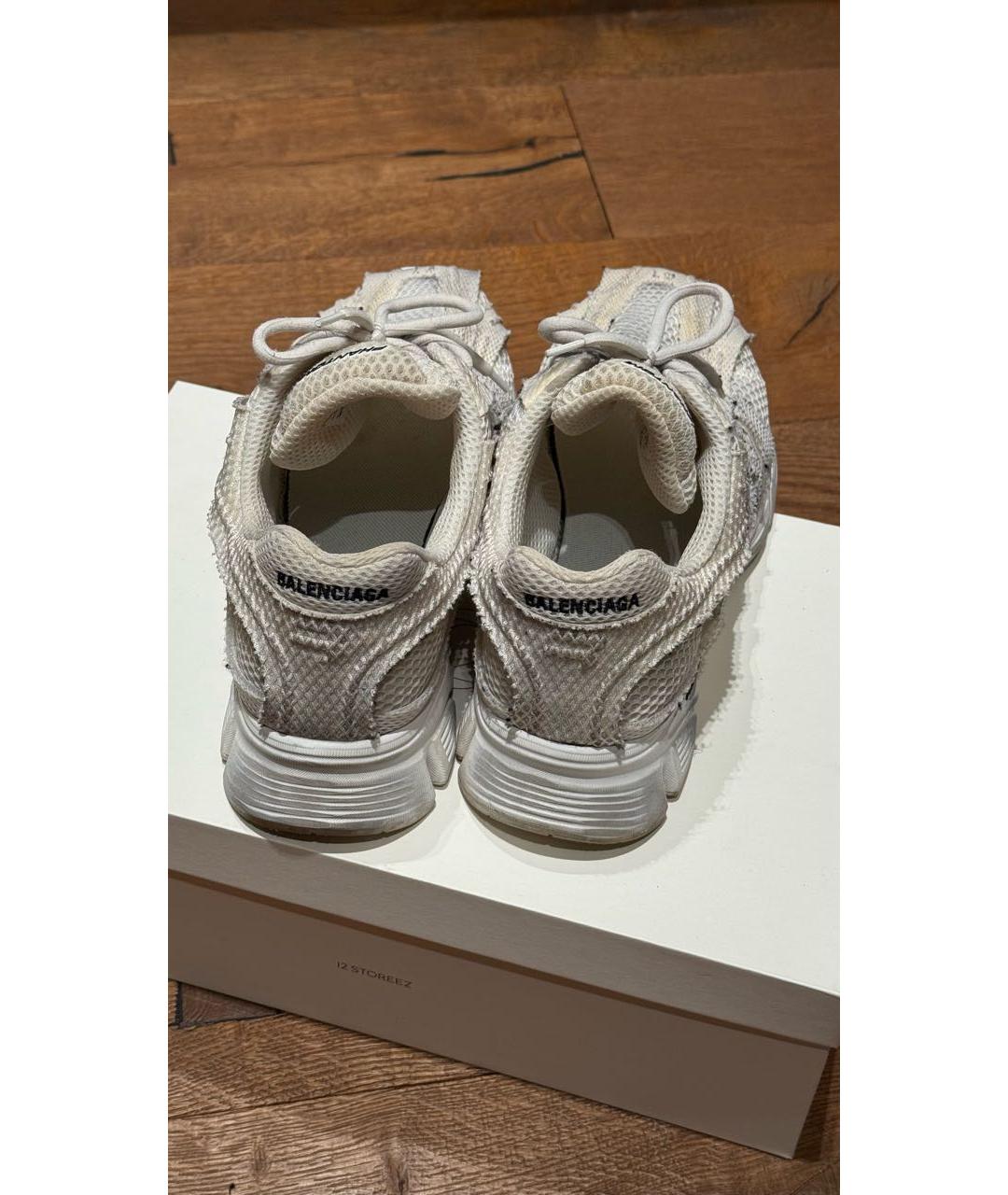 BALENCIAGA Серые текстильные низкие кроссовки / кеды, фото 4