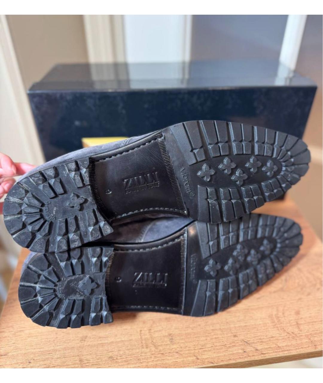 ZILLI Замшевые высокие ботинки, фото 6