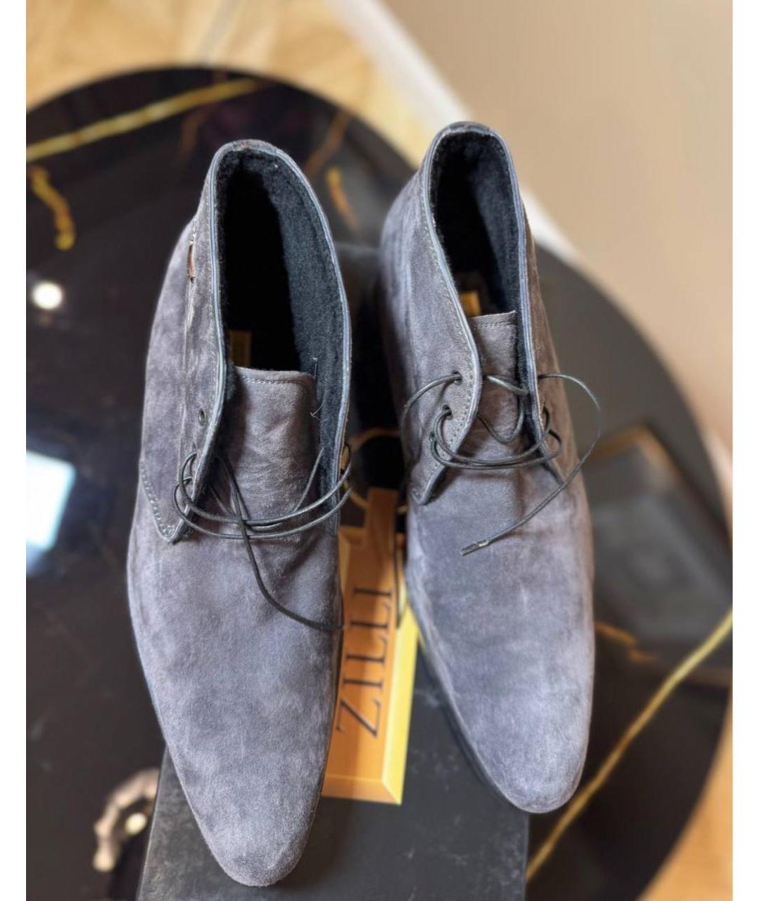 ZILLI Замшевые высокие ботинки, фото 2