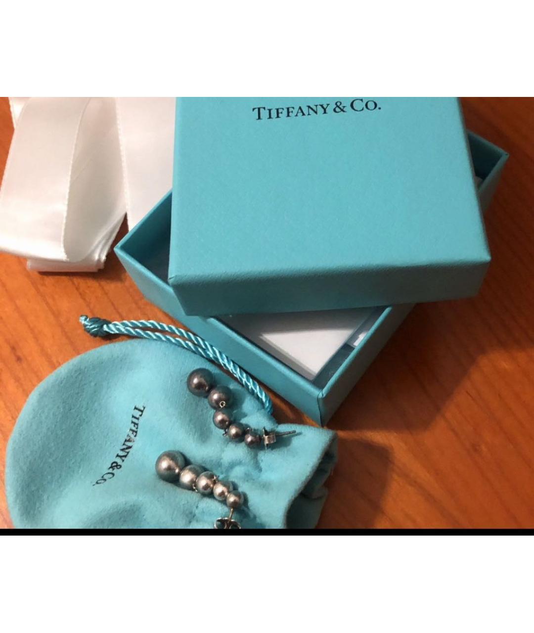 TIFFANY&CO Серебряные серебряные серьги, фото 2