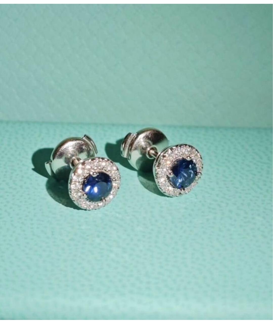 TIFFANY&CO Серебряные платиновые серьги, фото 3
