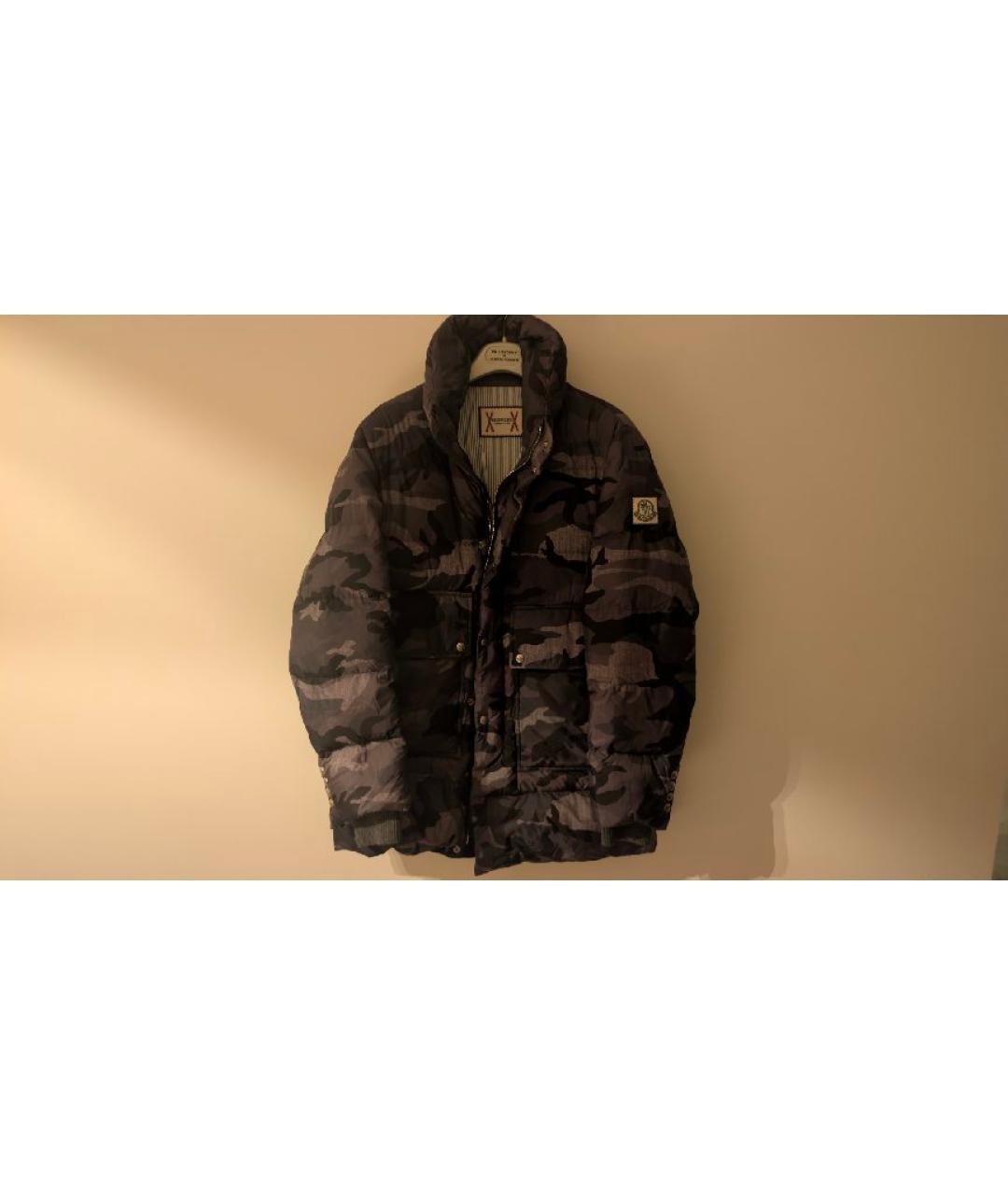 MONCLER Антрацитовая полиэстеровая куртка, фото 5