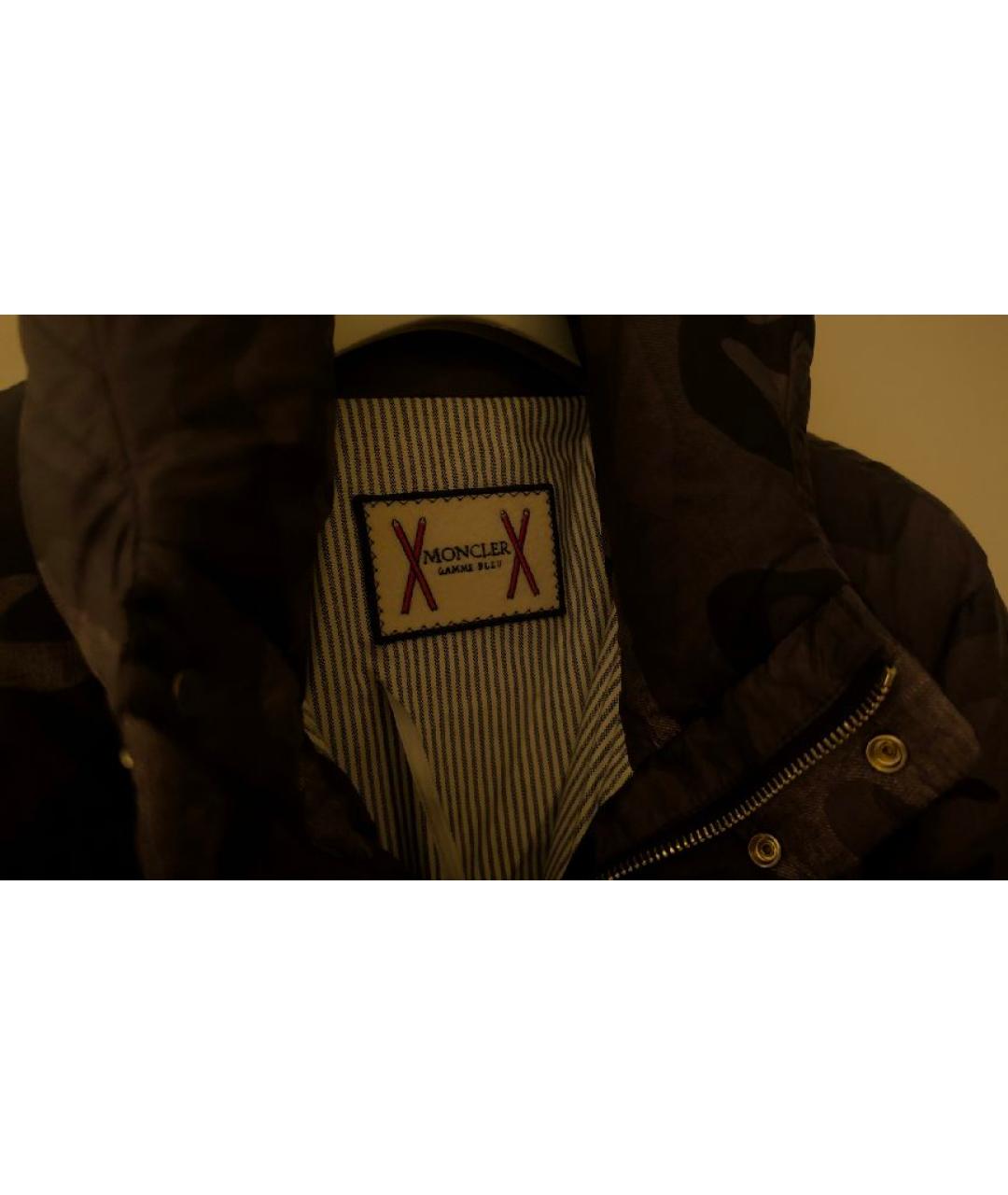 MONCLER Антрацитовая полиэстеровая куртка, фото 2