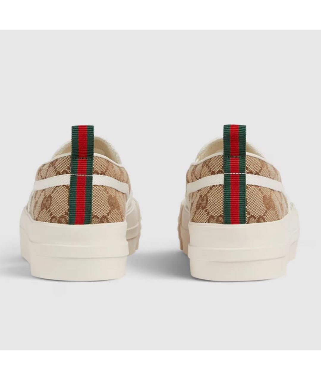 GUCCI Бежевые слипоны, фото 4