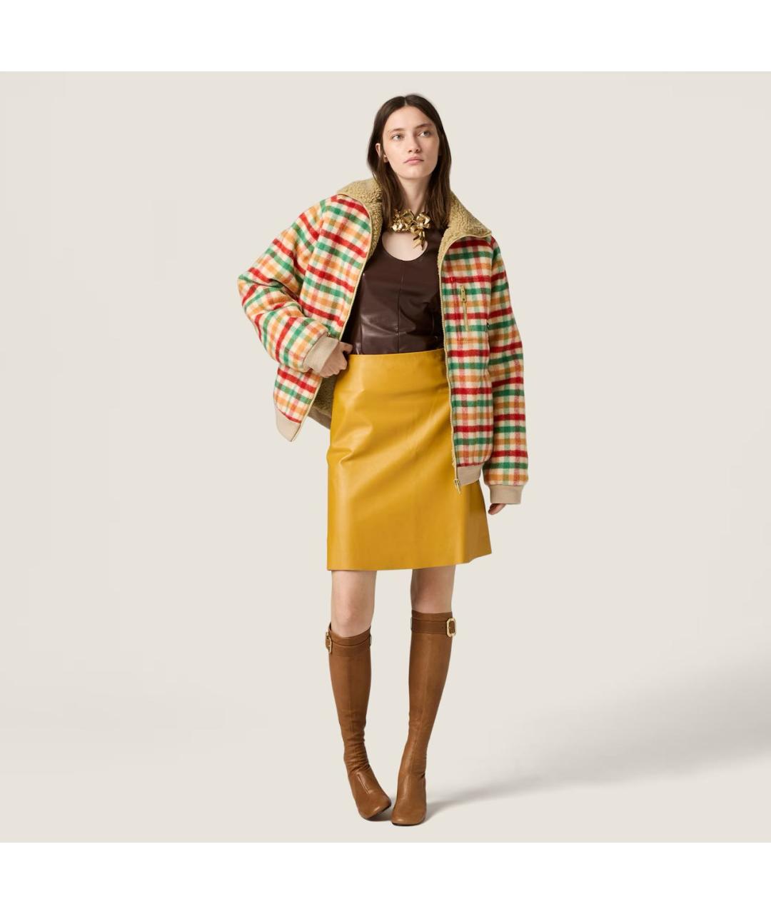 MIU MIU Мульти шерстяная куртка, фото 2