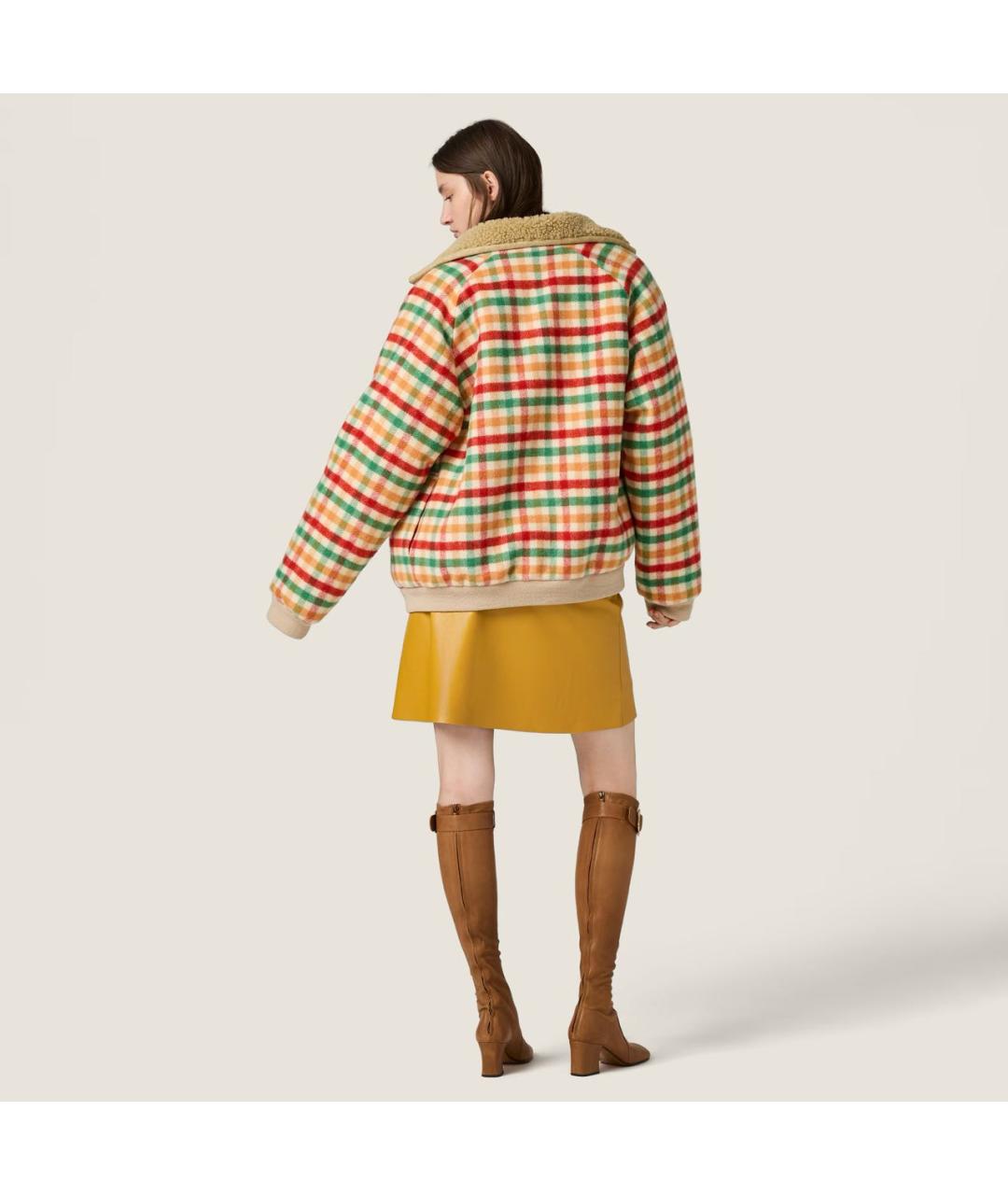 MIU MIU Мульти шерстяная куртка, фото 3