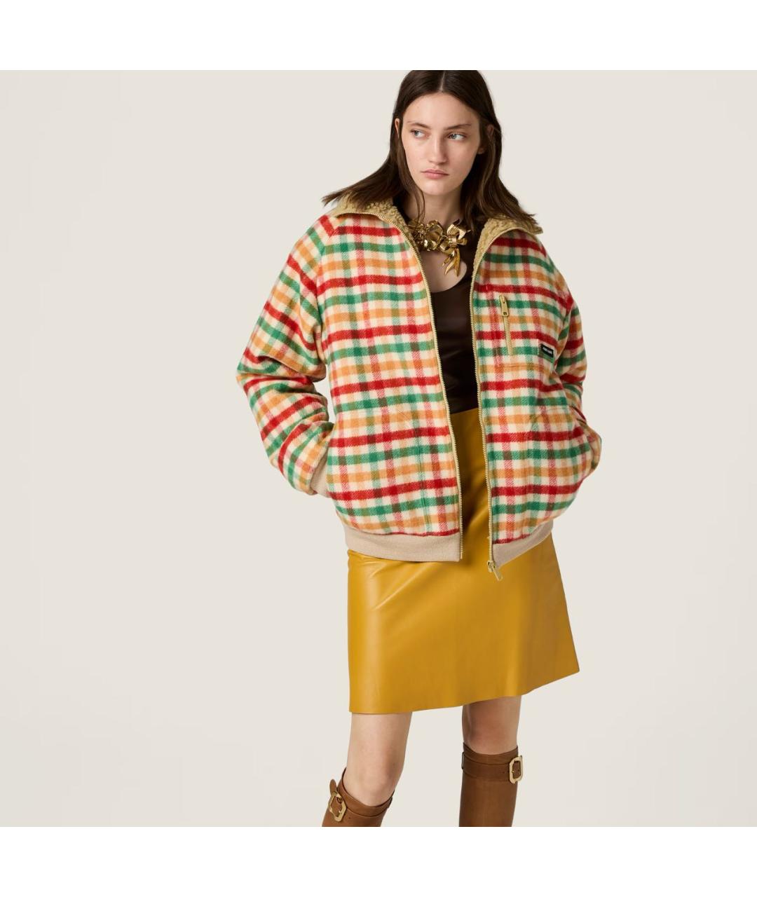 MIU MIU Мульти шерстяная куртка, фото 4