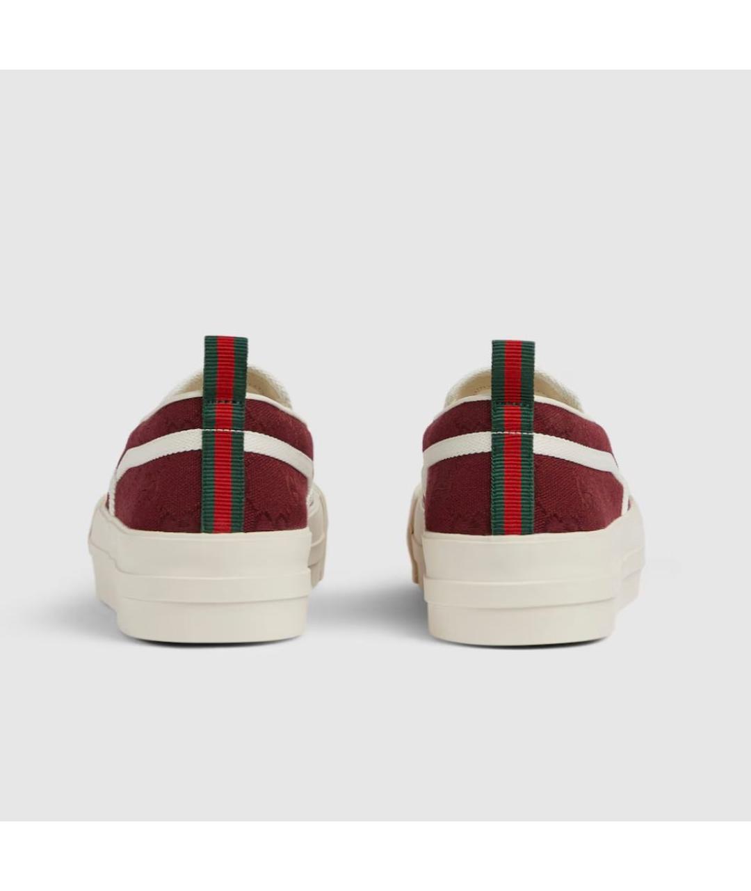 GUCCI Бордовые слипоны, фото 4