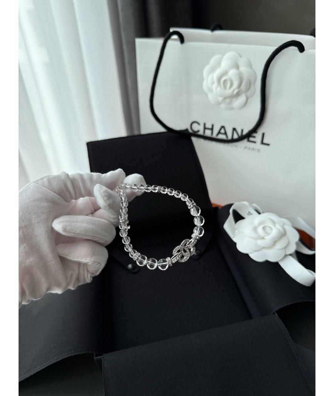 CHANEL Белый чокер, фото 4