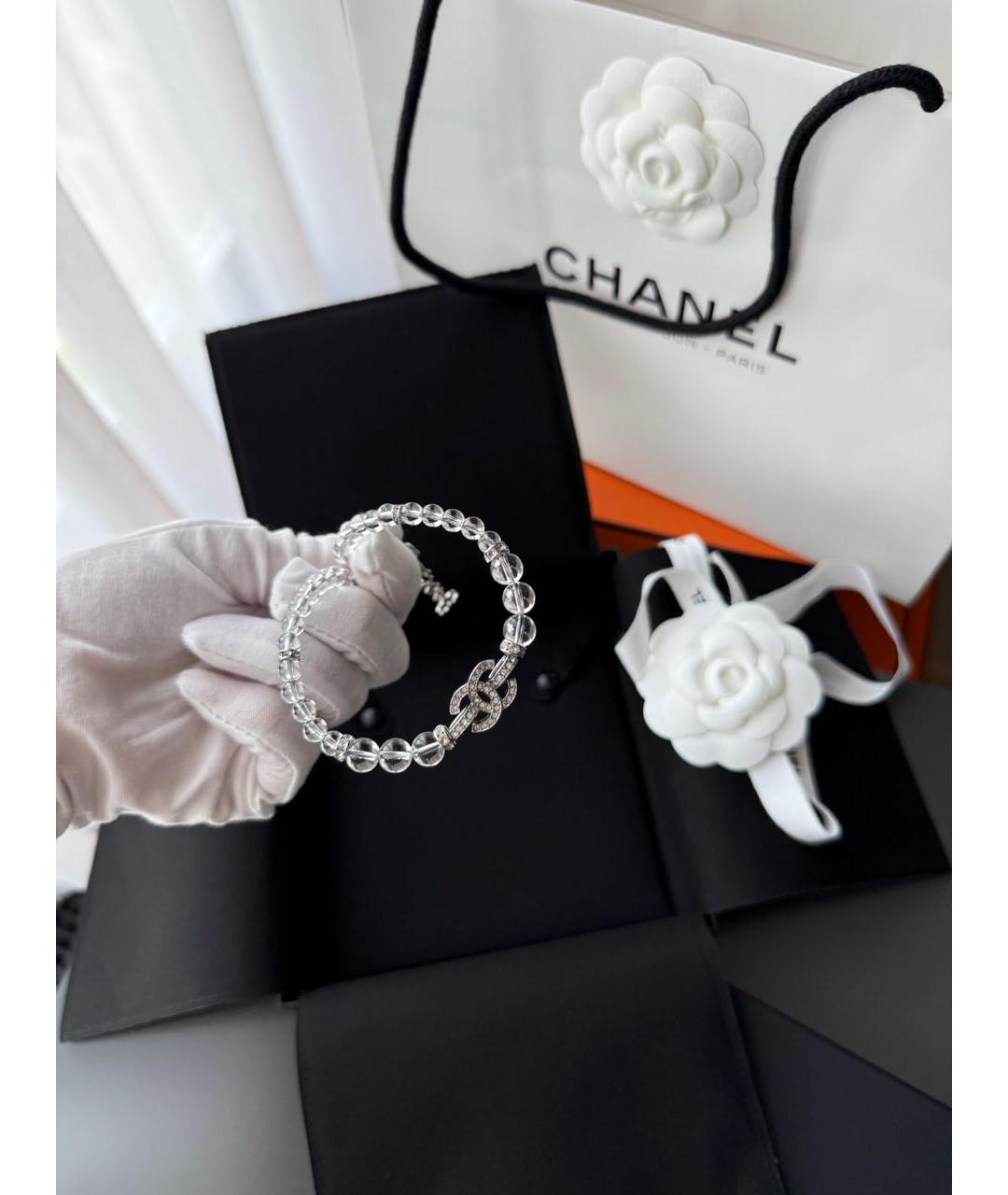 CHANEL Белый чокер, фото 5