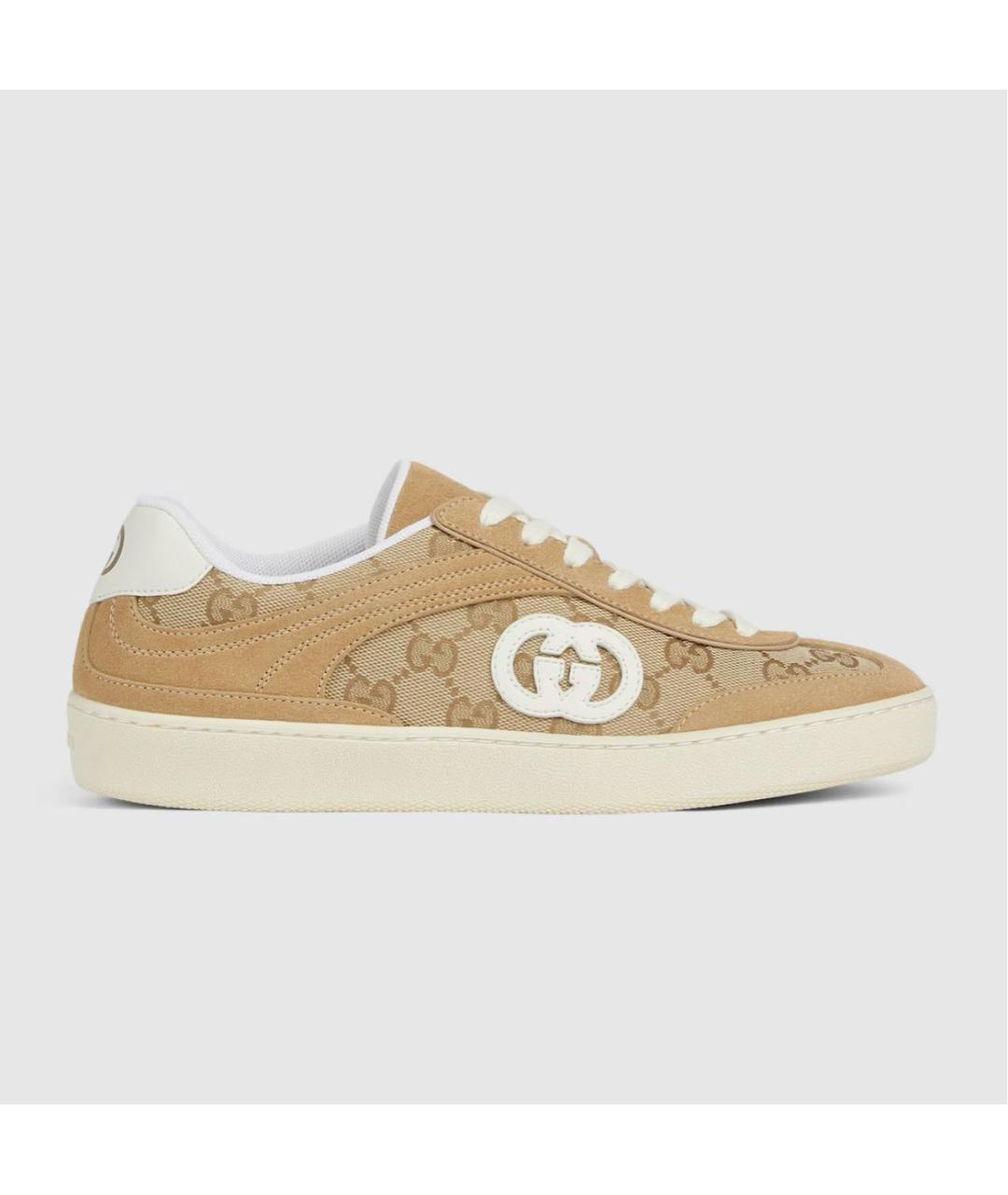 GUCCI Бежевые кеды, фото 7