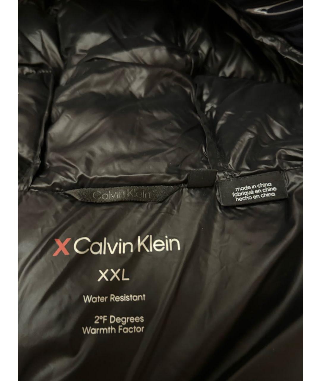 CALVIN KLEIN Темно-синяя полиэстеровая куртка, фото 8