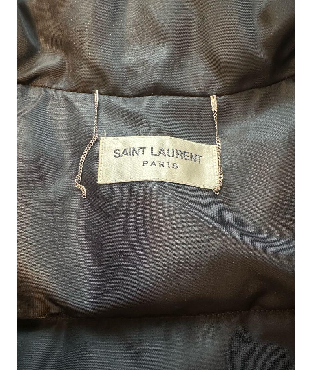 SAINT LAURENT Черная хлопковая куртка, фото 3