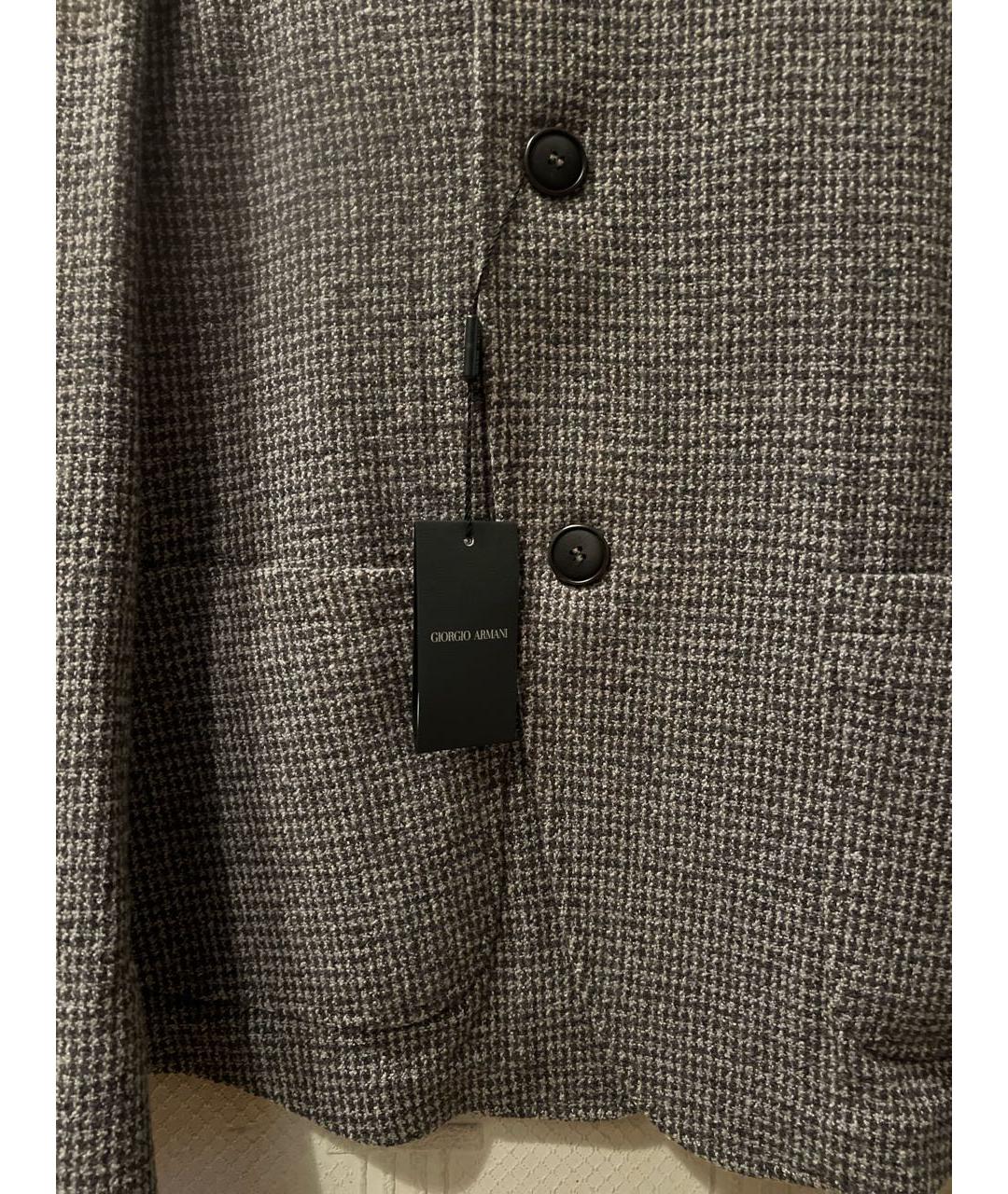 GIORGIO ARMANI Серая кашемировая куртка, фото 7