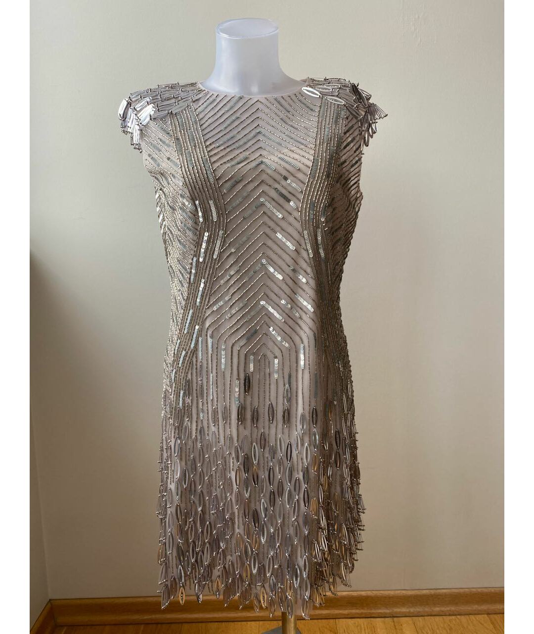 ALBERTA FERRETTI Розовое хлопковое коктейльное платье, фото 9