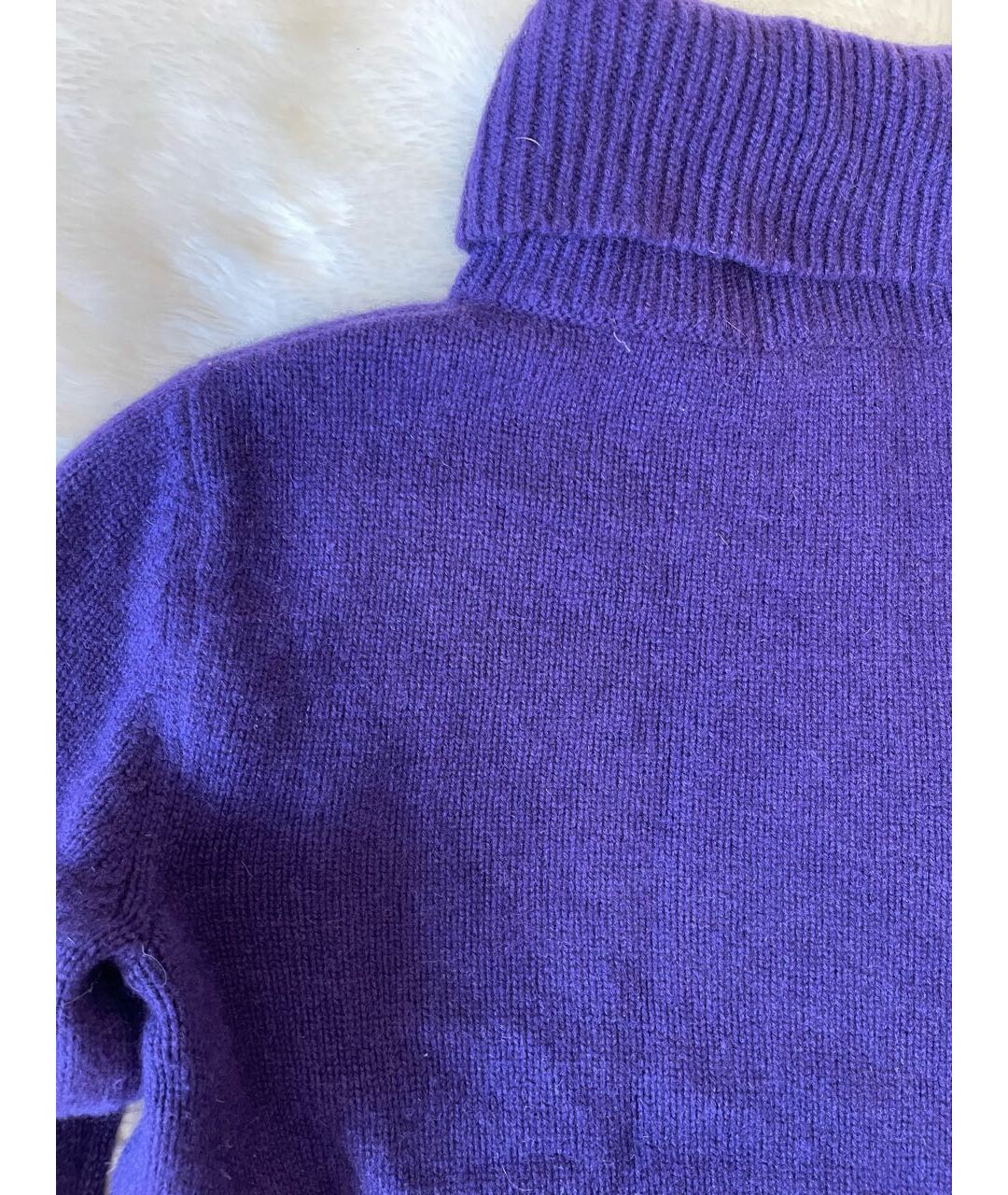 RALPH LAUREN Фиолетовый шерстяной джемпер / свитер, фото 4