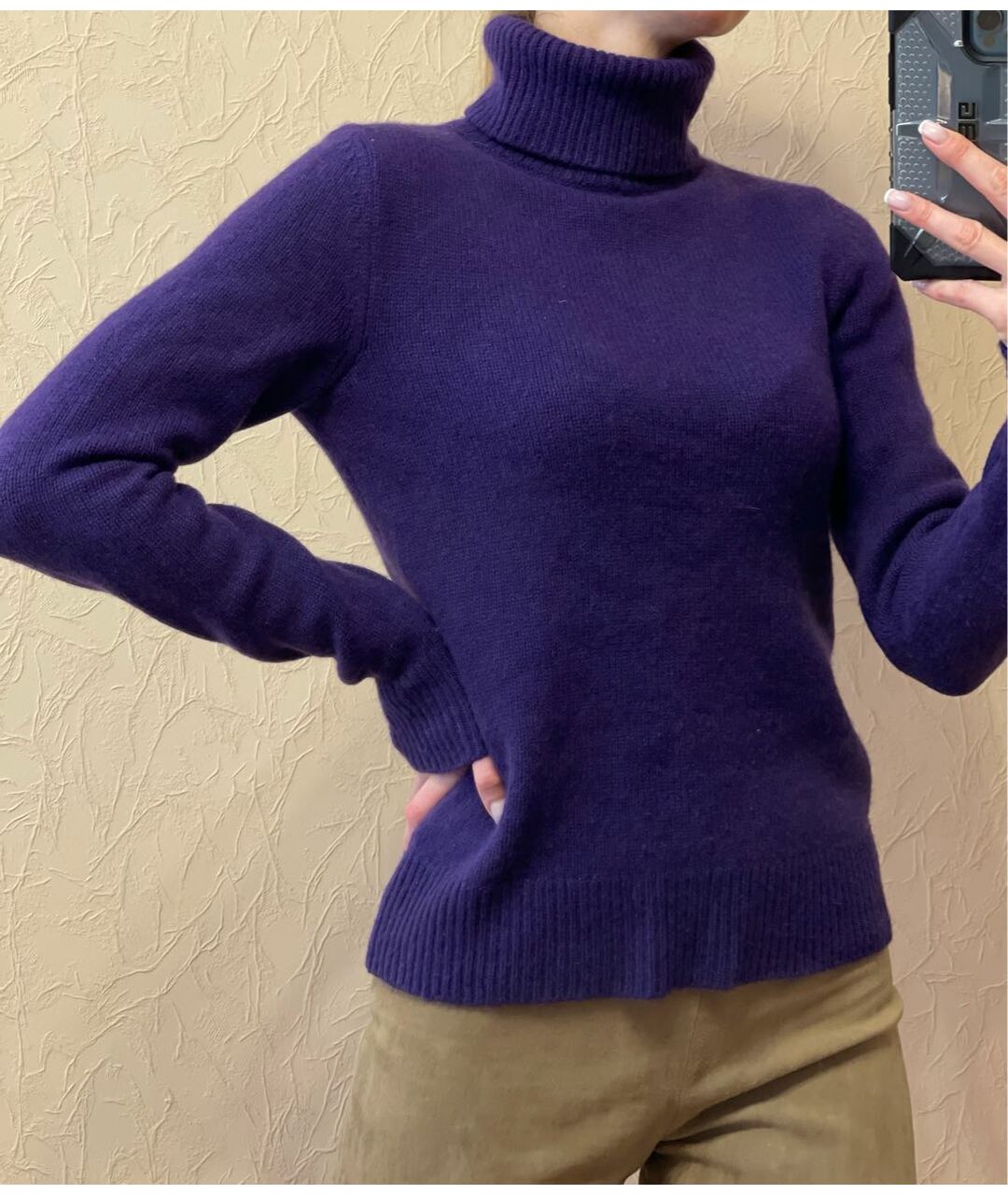 RALPH LAUREN Фиолетовый шерстяной джемпер / свитер, фото 5