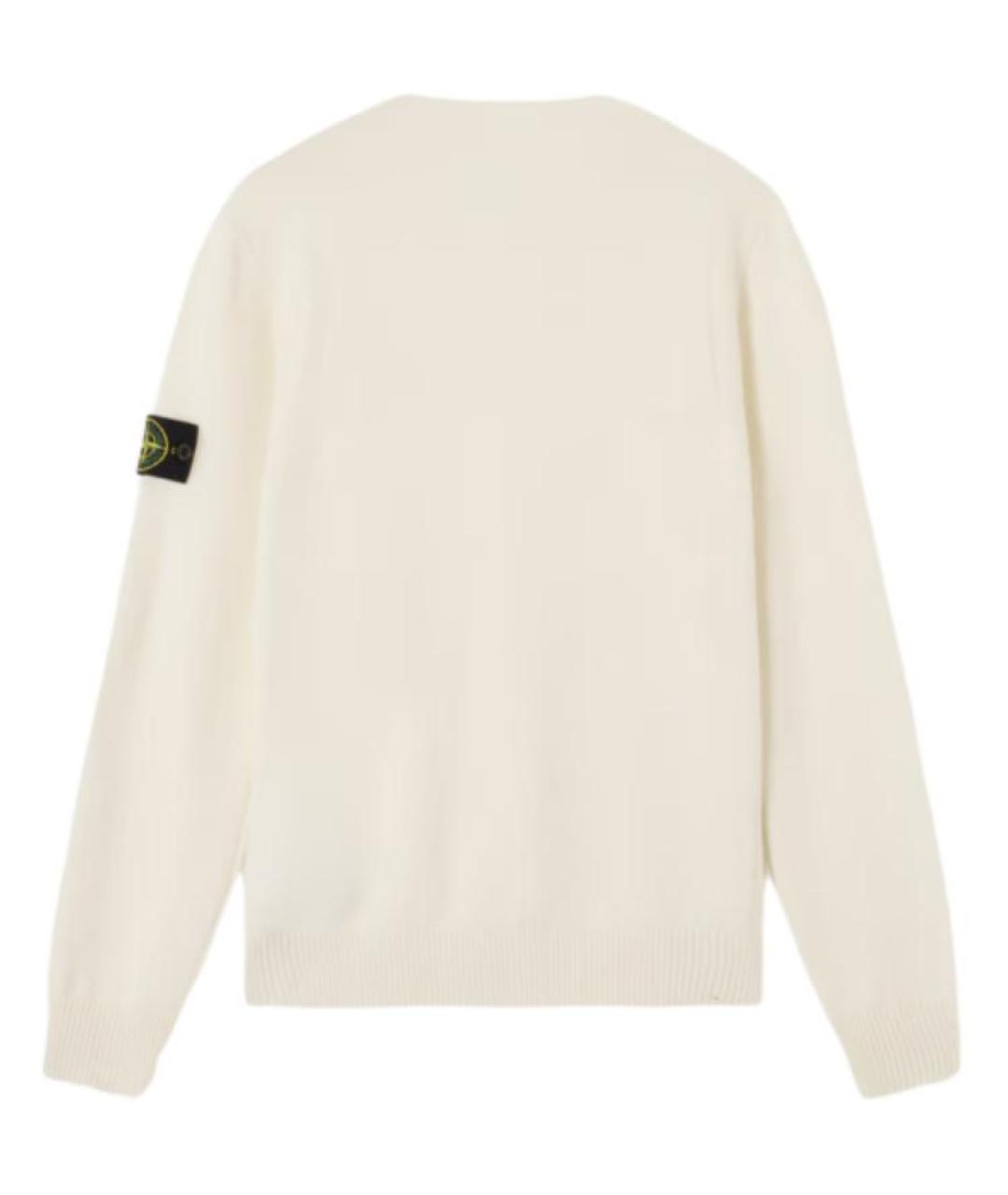 STONE ISLAND Белый джемпер / свитер, фото 2