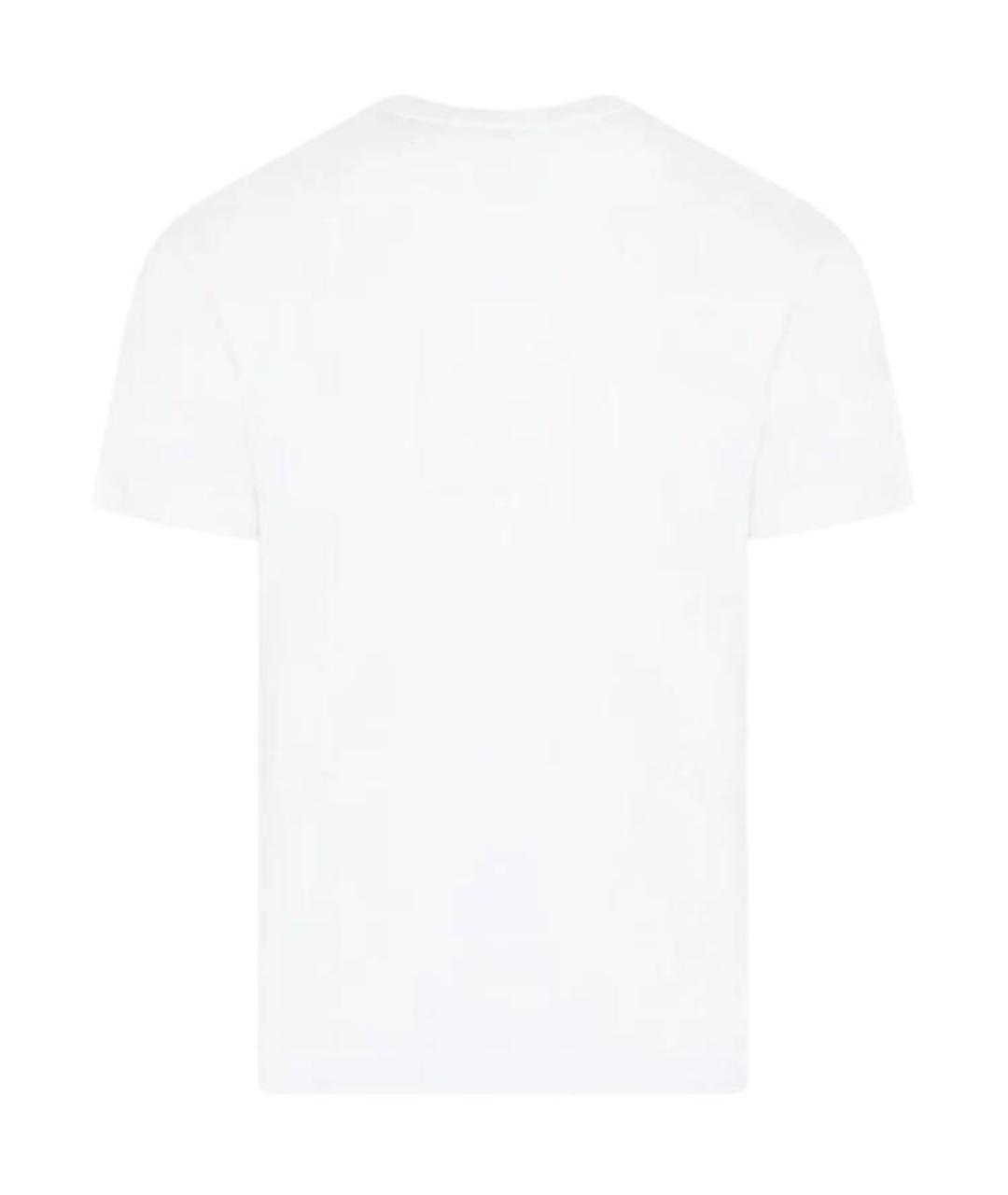 STONE ISLAND Белая хлопковая футболка, фото 2