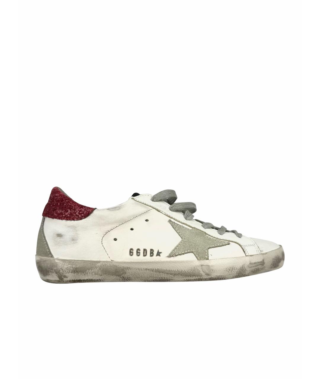 GOLDEN GOOSE DELUXE BRAND Белые кожаные кеды, фото 1