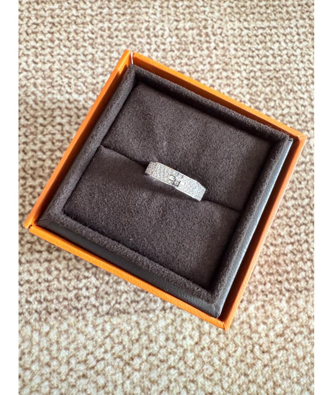 HERMES Серебряное кольцо из белого золота, фото 3