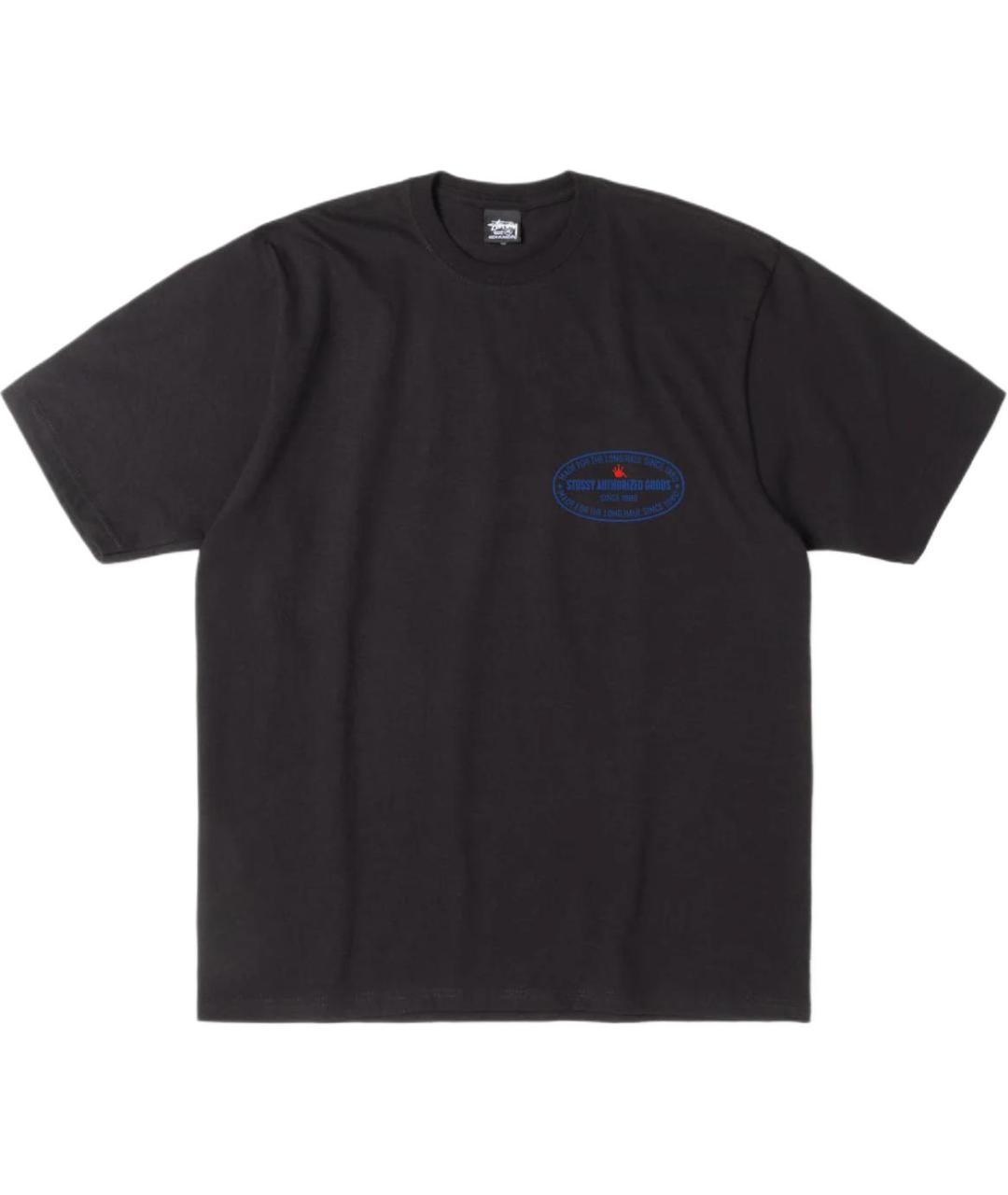 STUSSY Черная футболка, фото 1