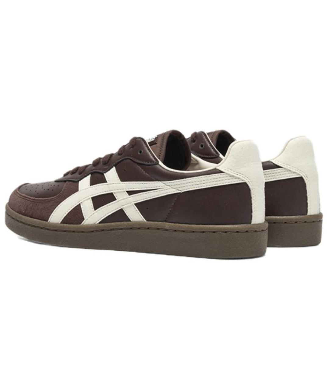 ONITSUKA TIGER Коричневые кожаные кроссовки, фото 3