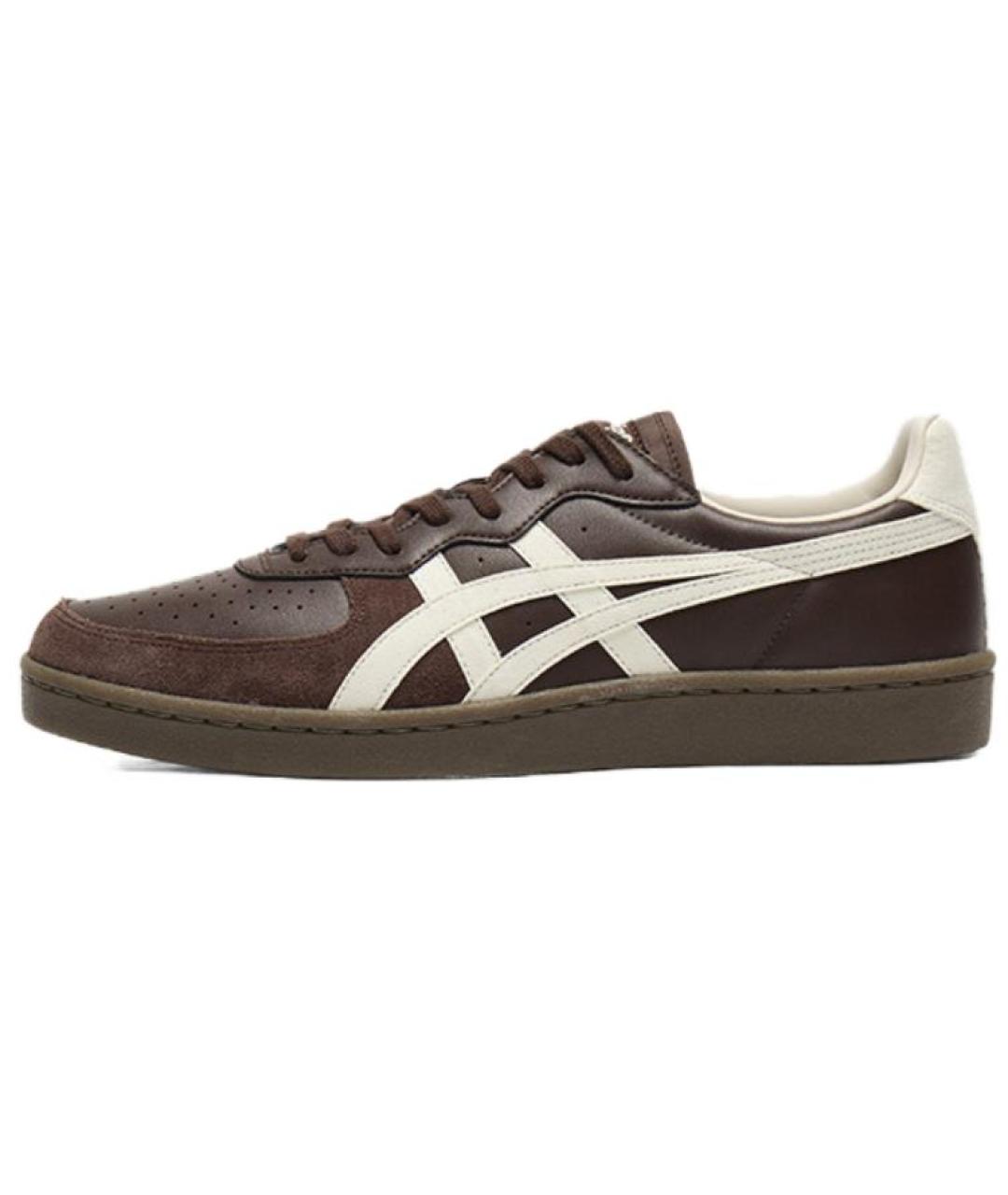 ONITSUKA TIGER Коричневые кожаные кроссовки, фото 2