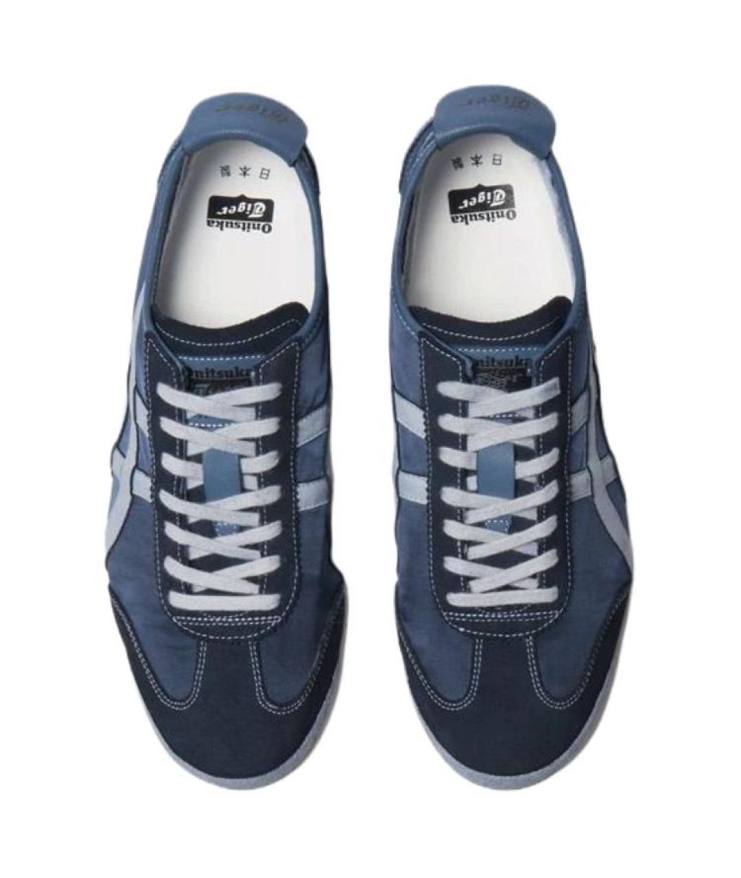 ONITSUKA TIGER Синие текстильные кроссовки, фото 4
