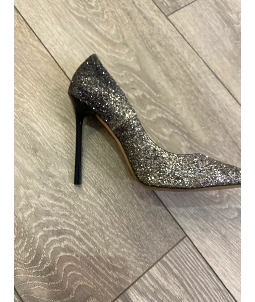 JIMMY CHOO Серебряные туфли, фото 3
