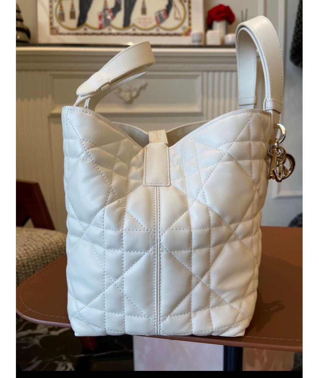 CHRISTIAN DIOR Белая сумка тоут, фото 4