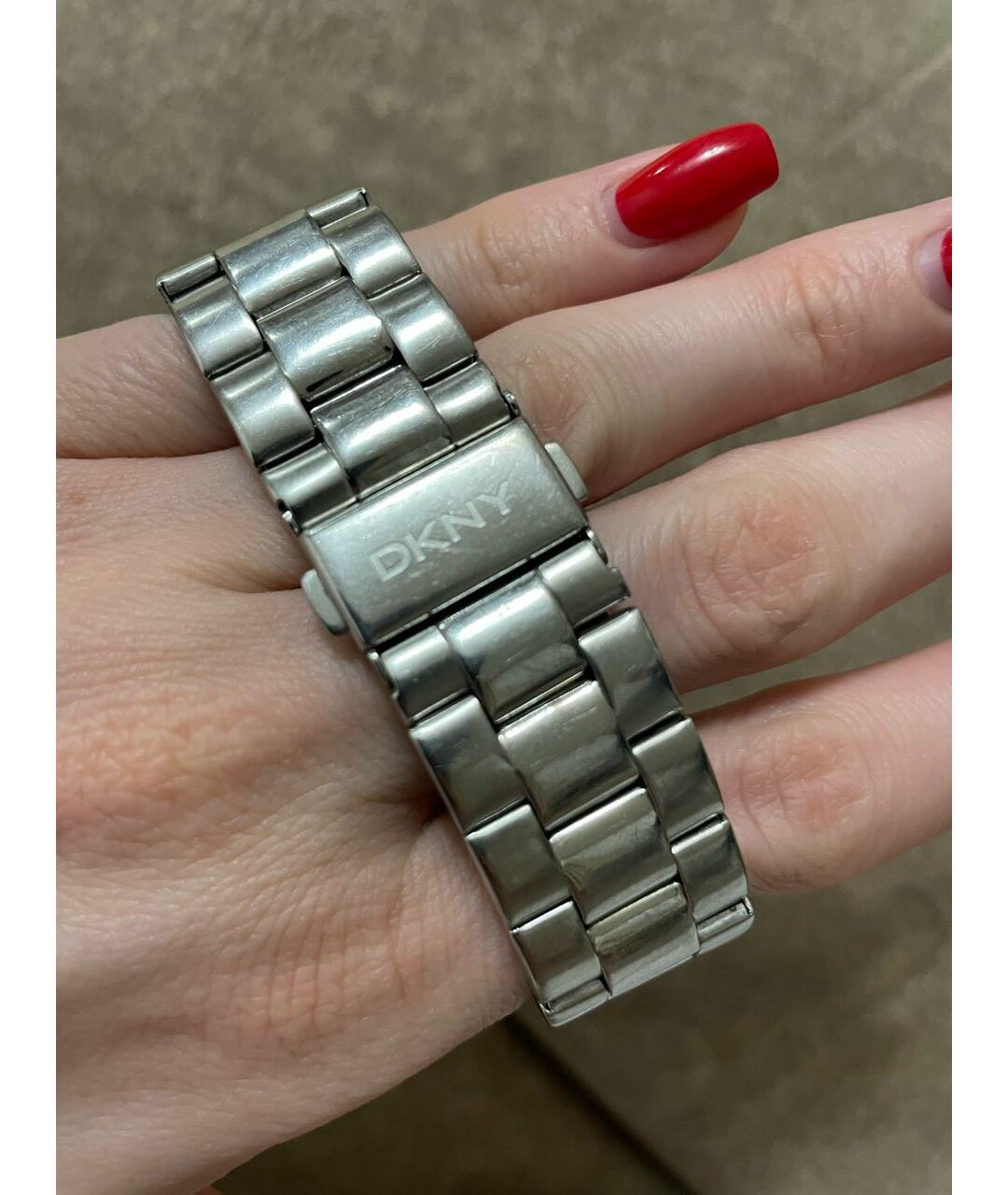 DKNY Серебряные стальные часы, фото 2