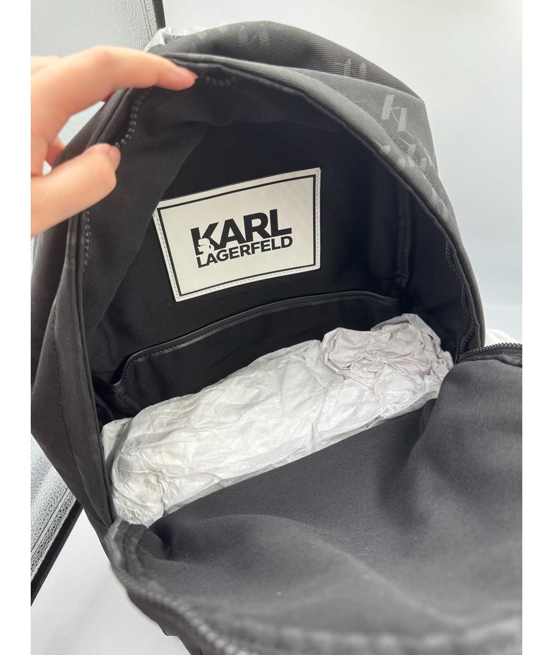 KARL LAGERFELD Черный рюкзак, фото 6