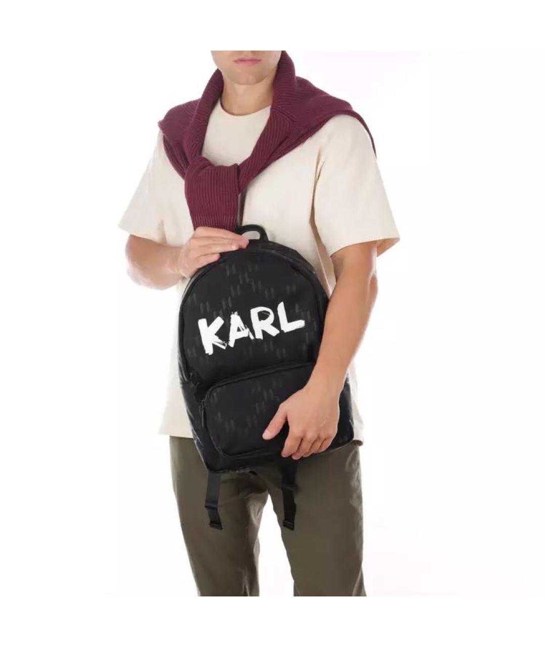 KARL LAGERFELD Черный рюкзак, фото 7
