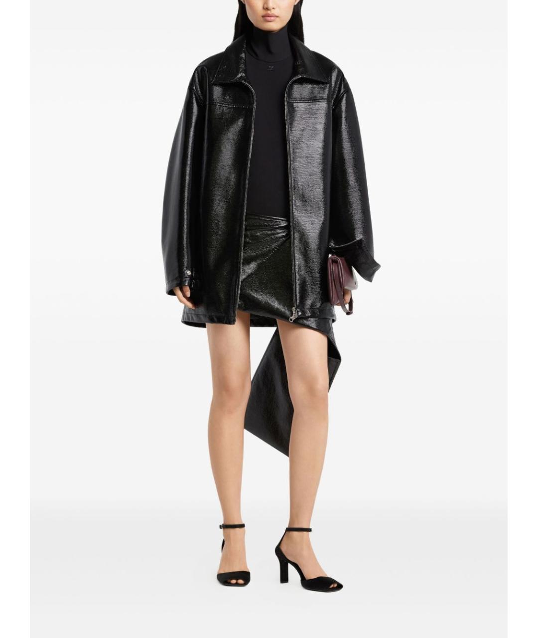 COURREGES Черное пальто, фото 3