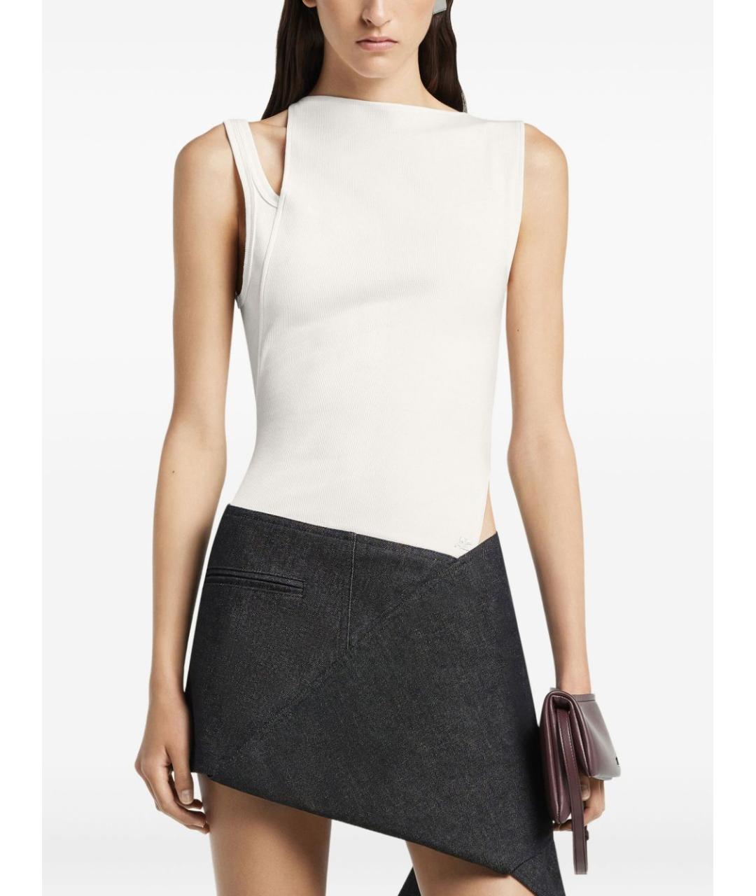 COURREGES Белая хлопковая майка, фото 4