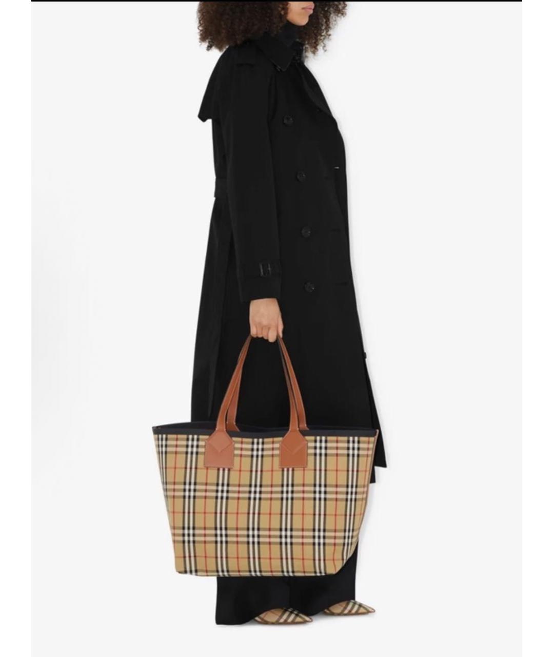 BURBERRY Бежевая сумка тоут, фото 5
