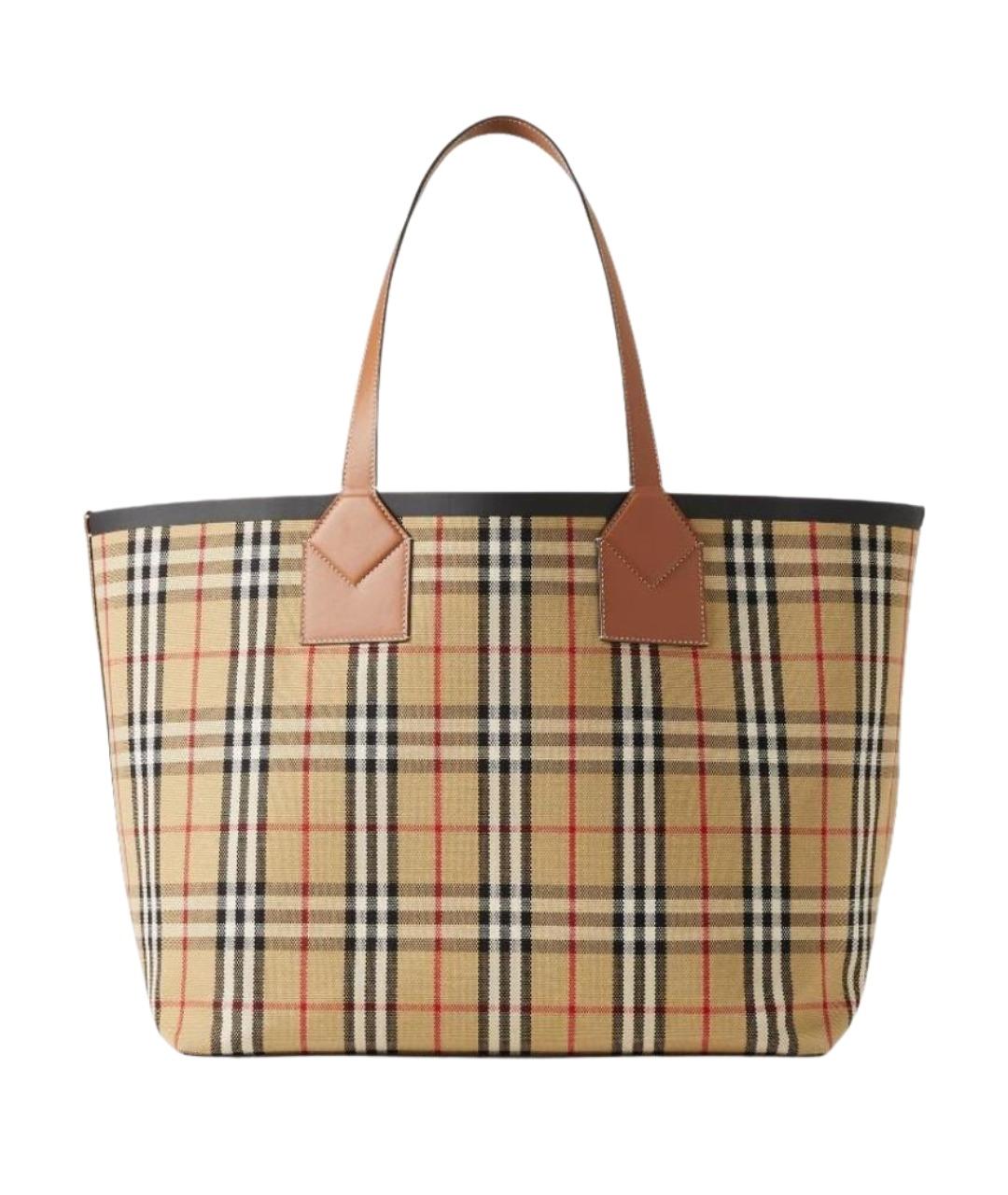 BURBERRY Бежевая сумка тоут, фото 1