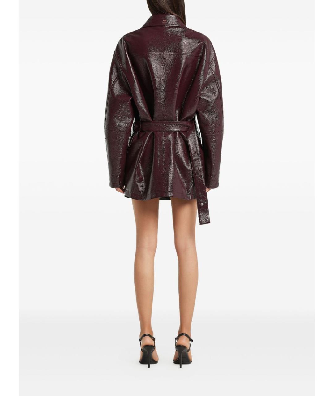 COURREGES Бордовое пальто, фото 4