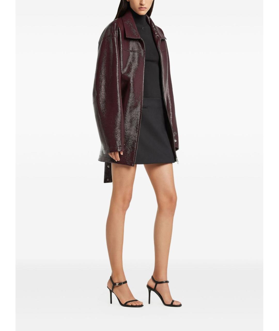 COURREGES Бордовое пальто, фото 2