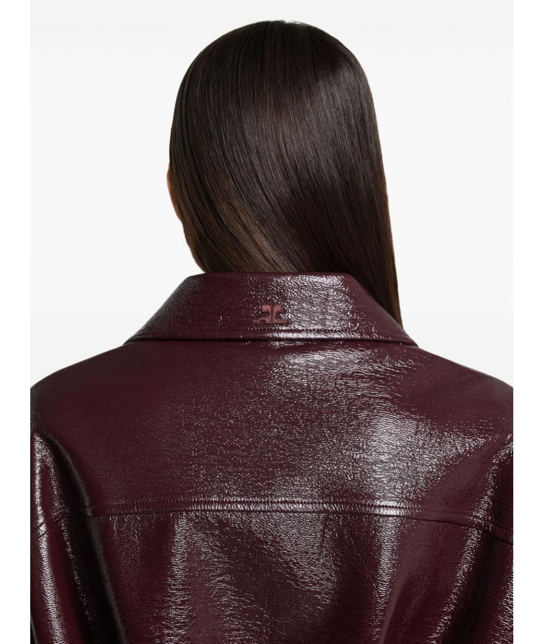 COURREGES Бордовое пальто, фото 5
