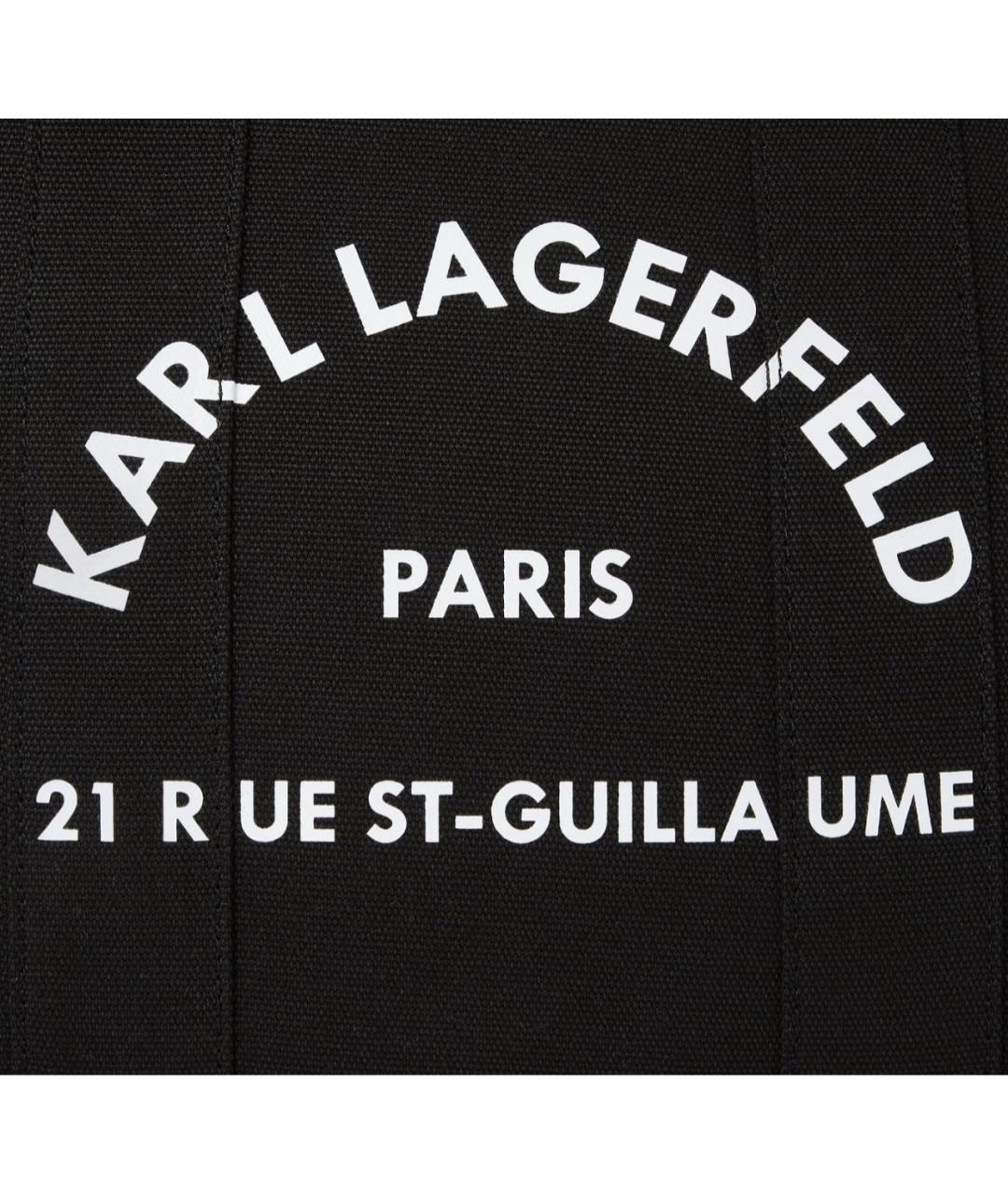 KARL LAGERFELD Черная сумка тоут, фото 6