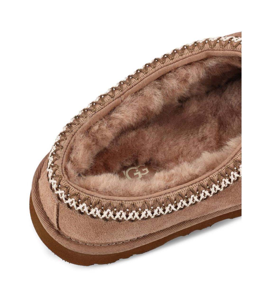 UGG AUSTRALIA Коричневые замшевые шлепанцы, фото 4