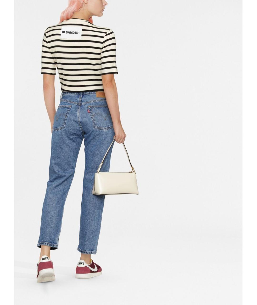 LEVI'S Синие хлопковые прямые джинсы, фото 4