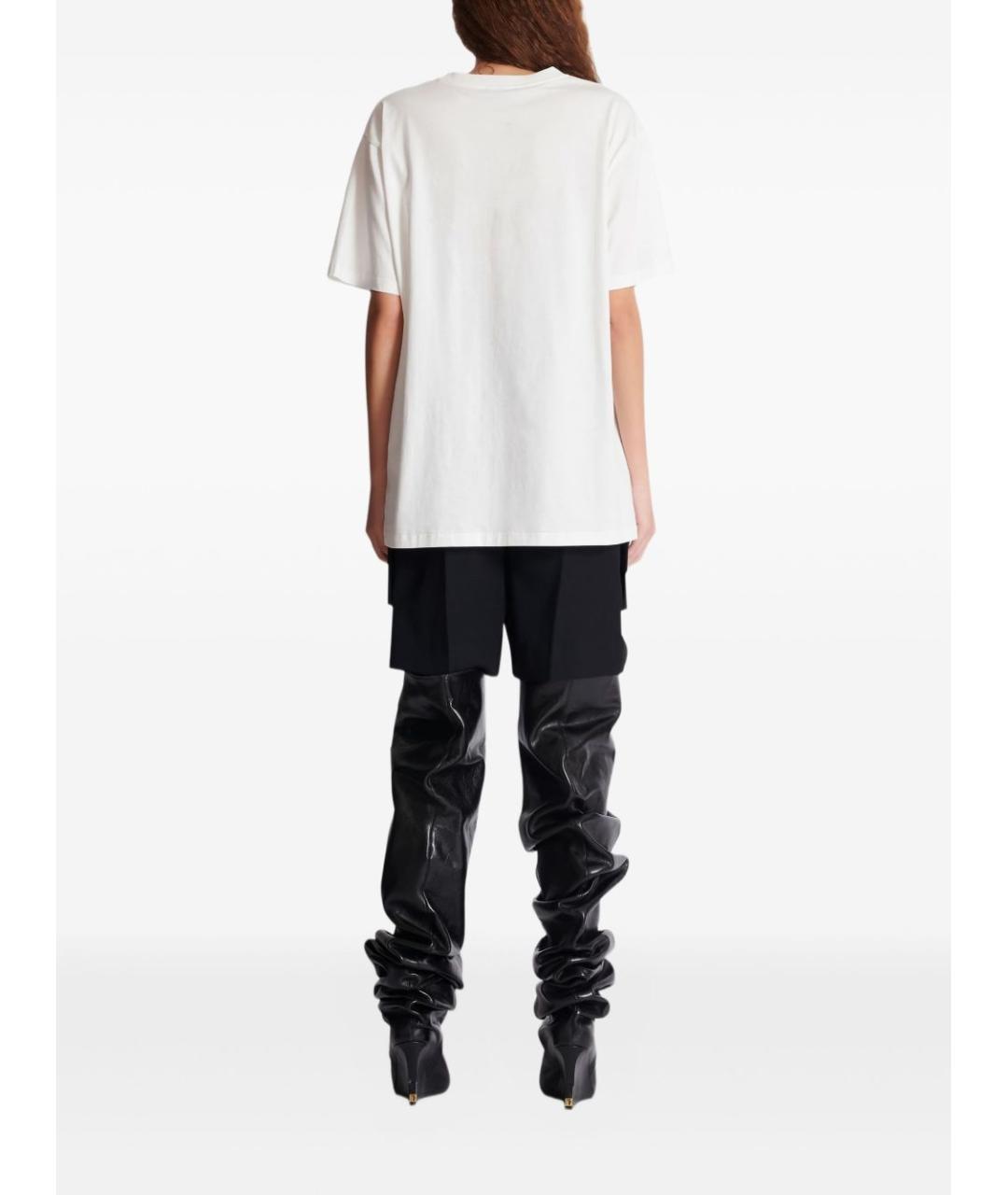 BALMAIN Белая хлопковая футболка, фото 4