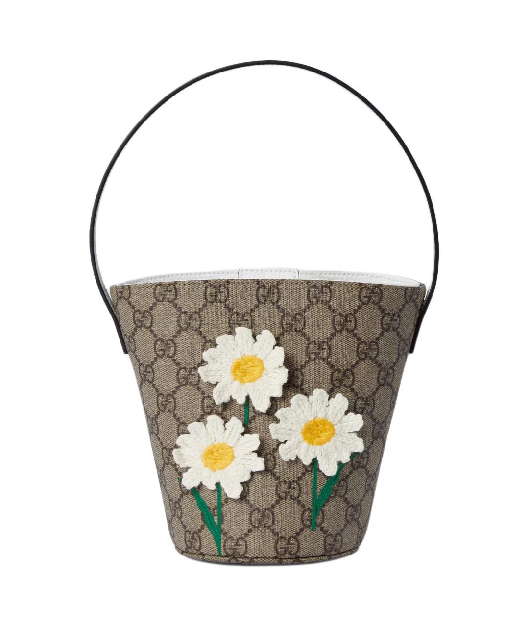 GUCCI Коричневая сумка с короткими ручками, фото 1
