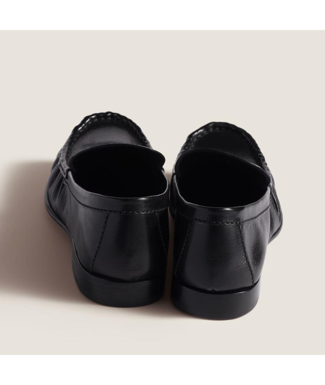 MIU MIU Черные кожаные лоферы, фото 3