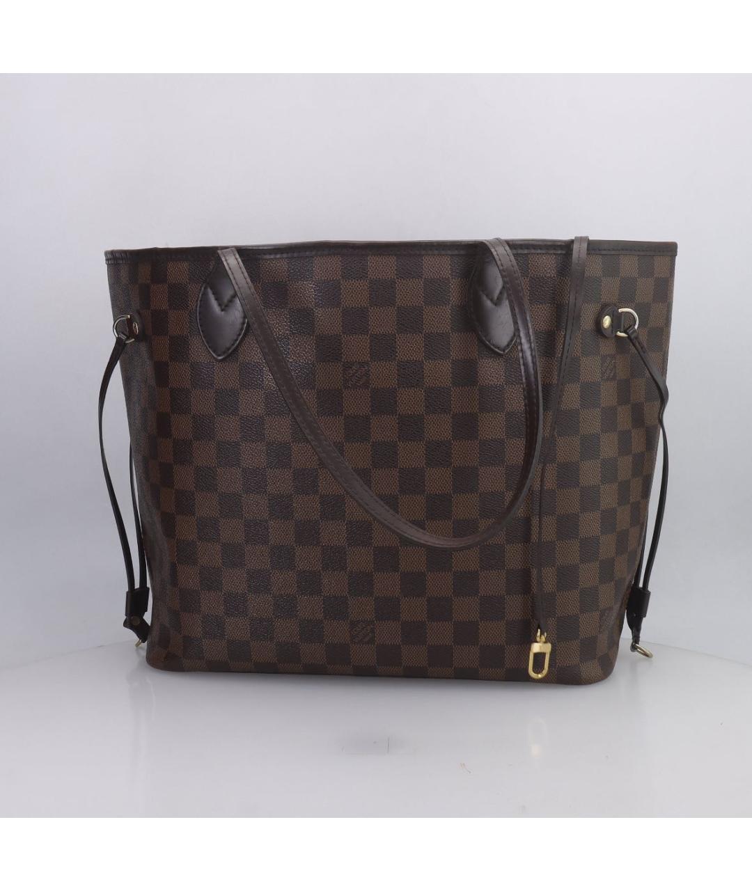 LOUIS VUITTON Коричневая сумка тоут из искусственной кожи, фото 3