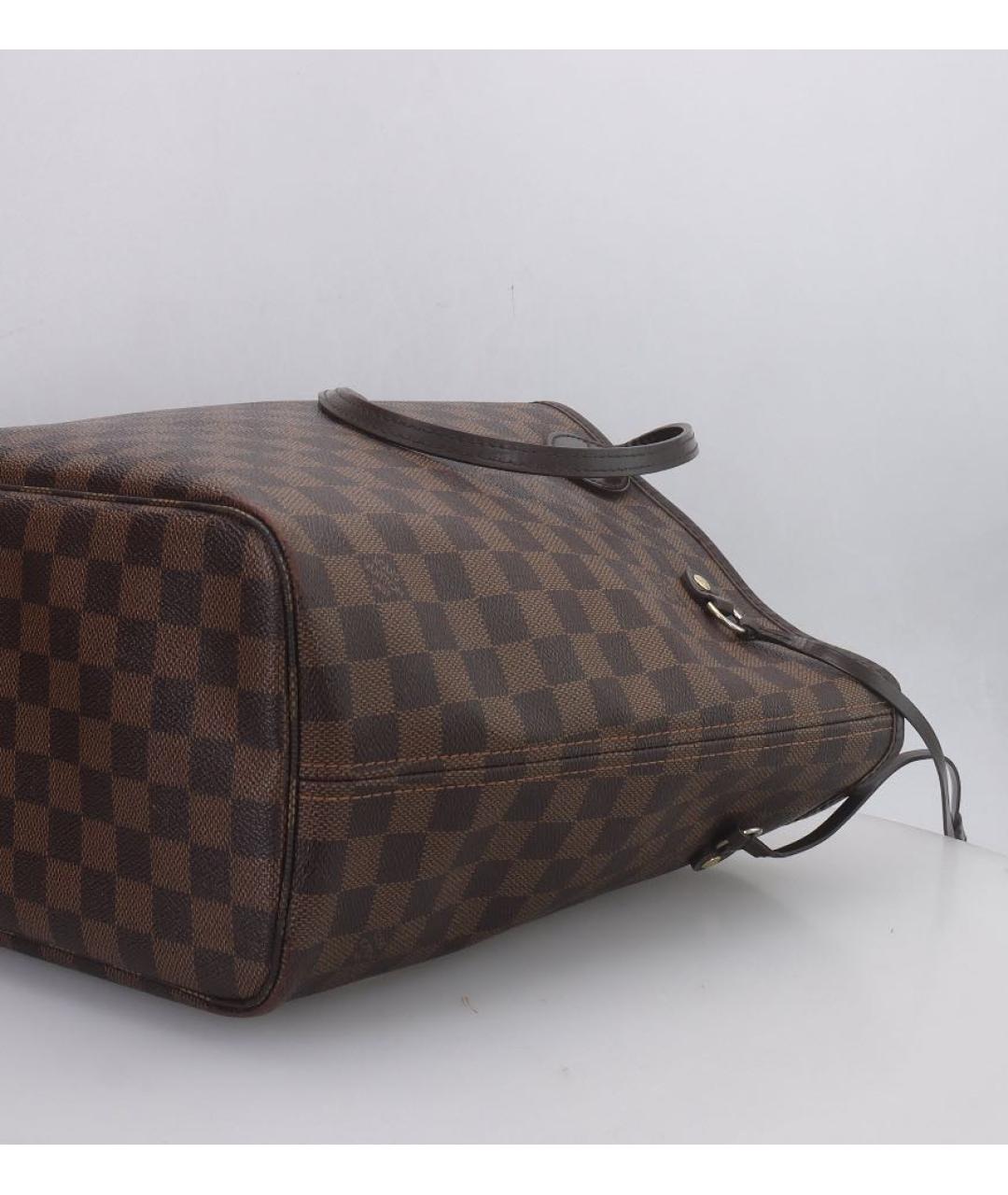 LOUIS VUITTON Коричневая сумка тоут из искусственной кожи, фото 5
