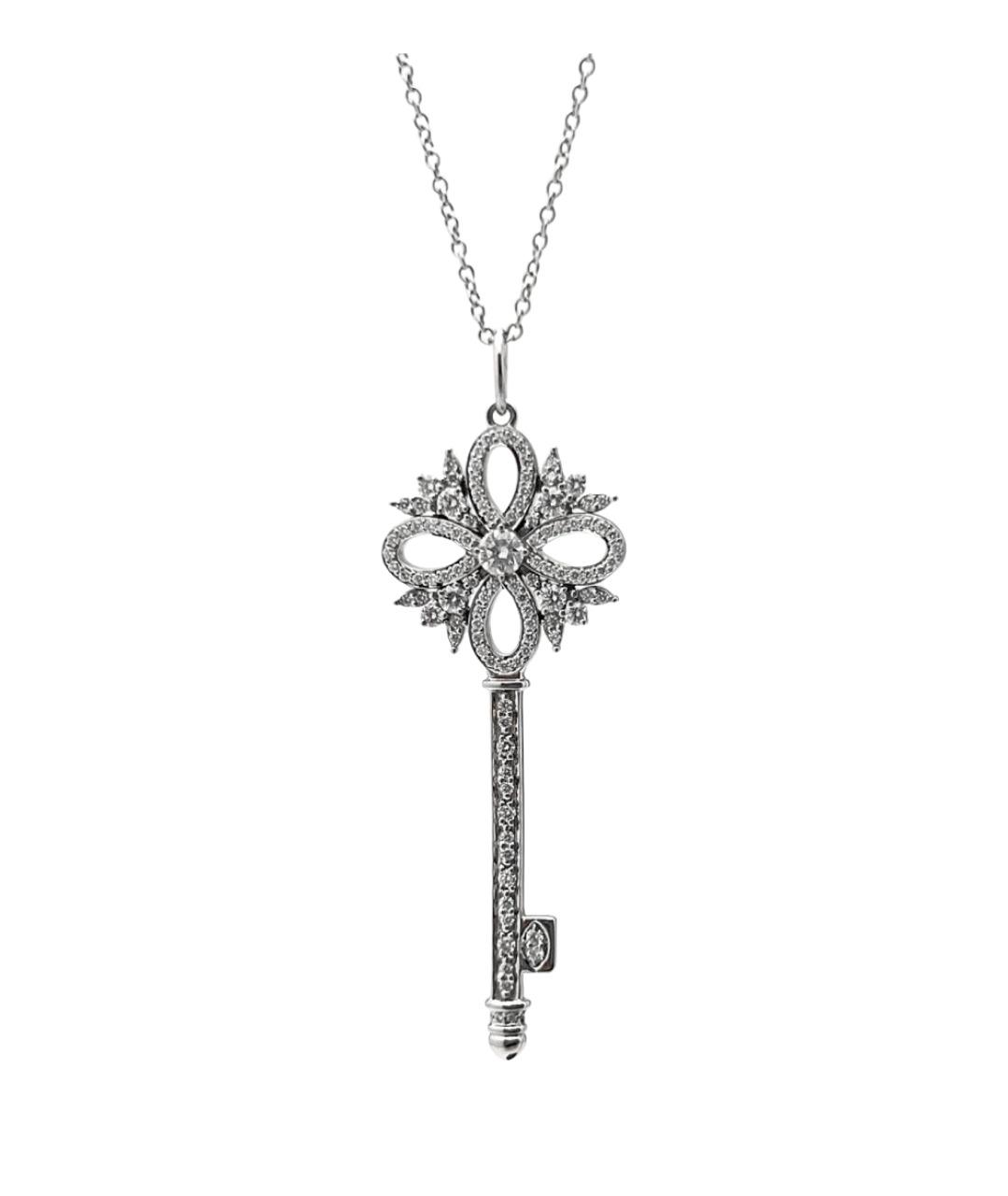 TIFFANY&CO Серебряная платиновая подвеска, фото 1